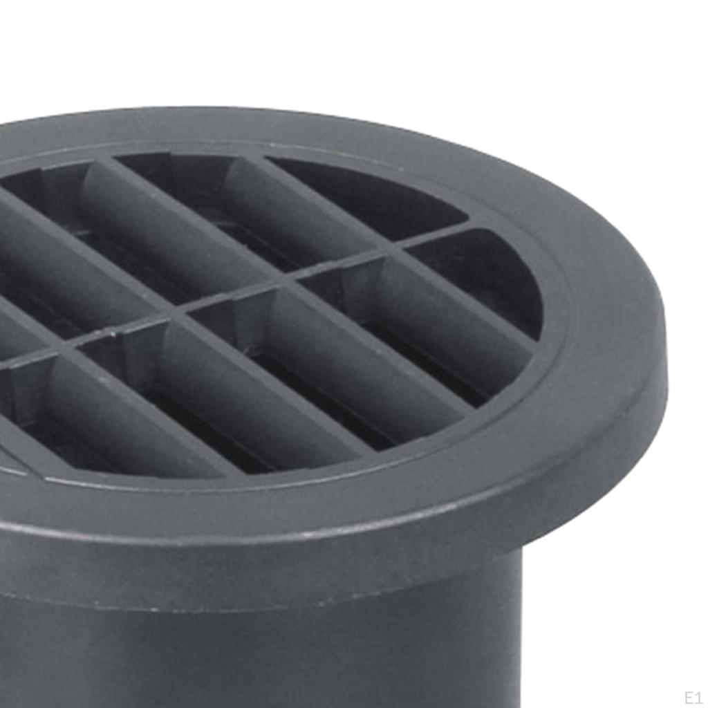 Warm Air Vent Outlet Black 75mm Heater Ducting Automotive Accessories Easy To Install Round