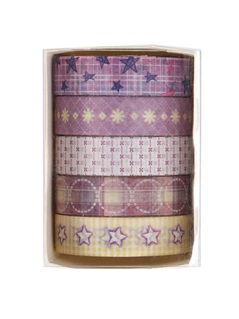 5 Rolls/Box, Various Styles Of Washi Tape, Masking Tape For Design And Diy For Precision Work, School Supplies, Birthday Gifts