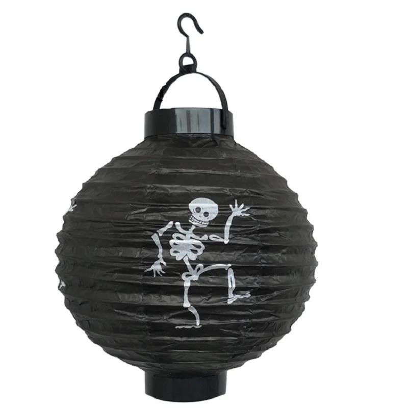 Halloween Paper Lanterns Pumpkin Spider Bat Skeleton Lanterns for Halloween Party Decorations Indoor Outdoor Party Supplies