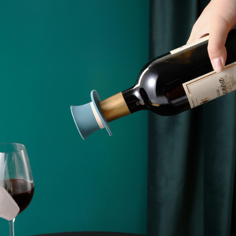 1/3Pcs Magic Hat Silicone Wine Stopper Reusable Dustproof Bottle Seal Corkscrew For Freshness Home Bar Christmas Party Use
