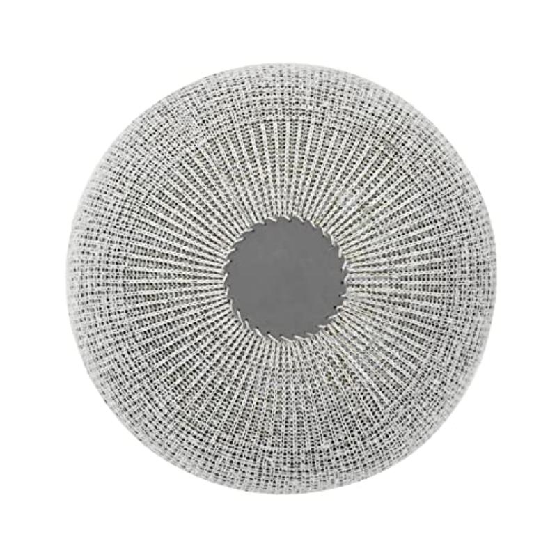 English Home Knitted Pouf Ottoman Foot Rest, Foot Stool for Living Room, Outdoor Ottoman Pouf, Outdoor Foot Rest, Boho Home Decor, Knitted Bean Bag