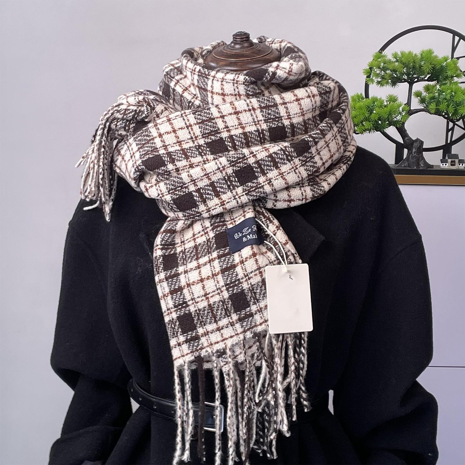 Парный шарф, Теплый и универсальный шарф-шаль, Шарф на шею One Size