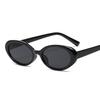 Oval Vintage Sunglasses Woman Brand Designer Retro Sun Glasses Female Small Frame Mirror Fashion Clear Black Oculos De Sol