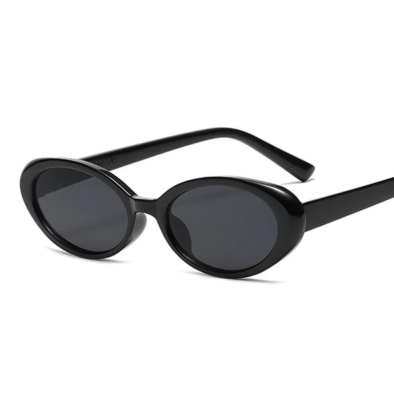 Oval Vintage Sunglasses Woman Brand Designer Retro Sun Glasses Female Small Frame Mirror Fashion Clear Black Oculos De Sol