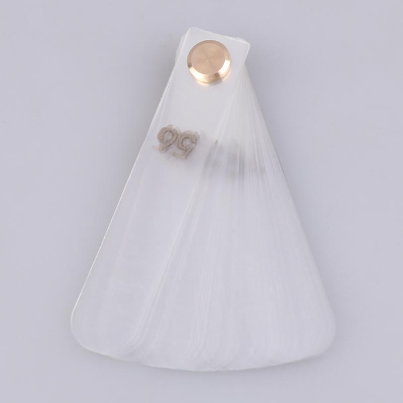 56 Stück/Set Zahnärztlicher Interproximaler Reduktionsmessschieber Behandlungswerkzeuge 0,1 mm Zahn Kunststoff Transparent Spaltmessschieber