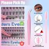 800 Clusters Of Single-Cluster False Eyelashes 9-16Mmdiy Natural Dense D-Song Self-Grafting