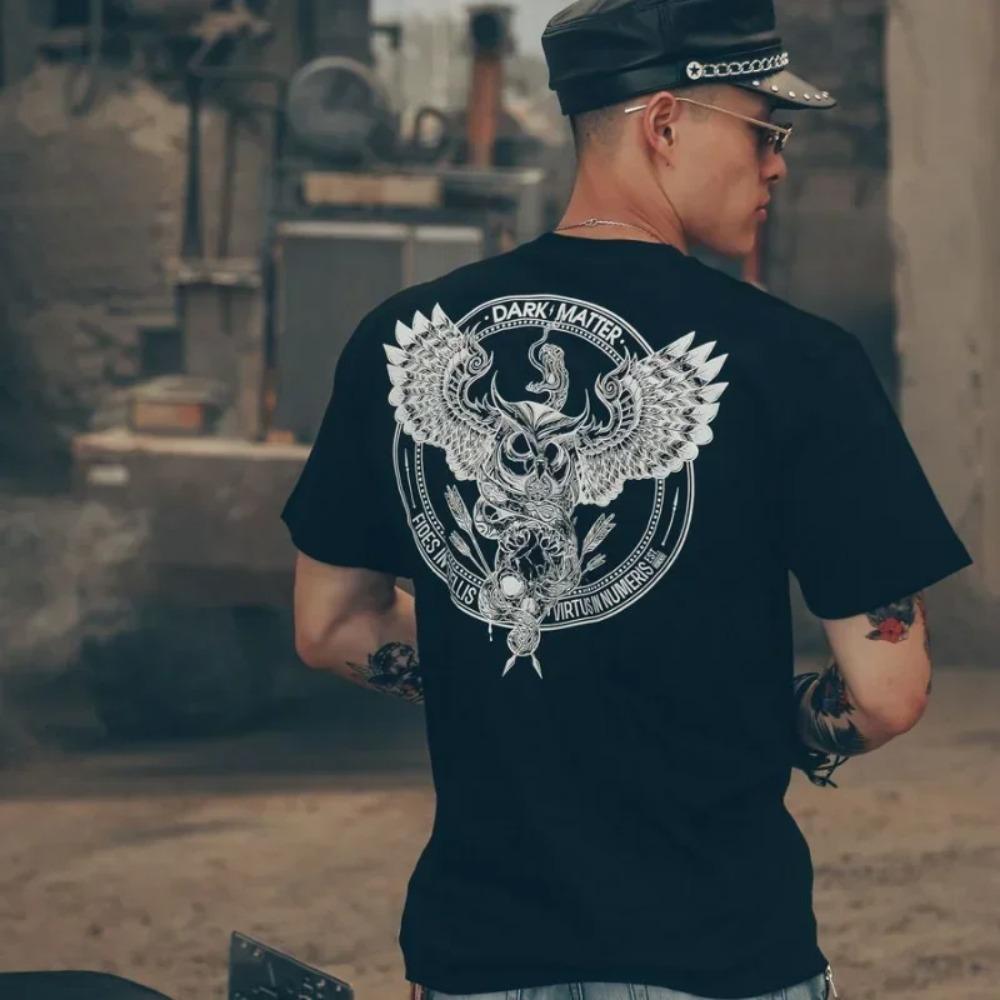 Men's T-shirt Graphic Clothes Trashy Y2k Male Tee Shirts Goth Grunge Streetwear Muscles Top Motorcycle Stylish Original S Cool