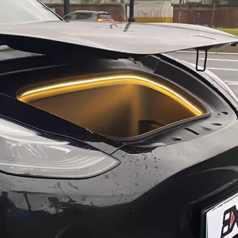 3M 5M Super Bright LED Strip Modified Lighting For Tesla Model 3 Y S X Car Front Trunk Light LED Tube Waterproof Silicone Light