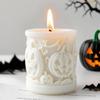 K1AE Multiurpose Cylinder Silicone Mold Halloween Themed Silicone Mould For Handmade Soap Holiday Decoration