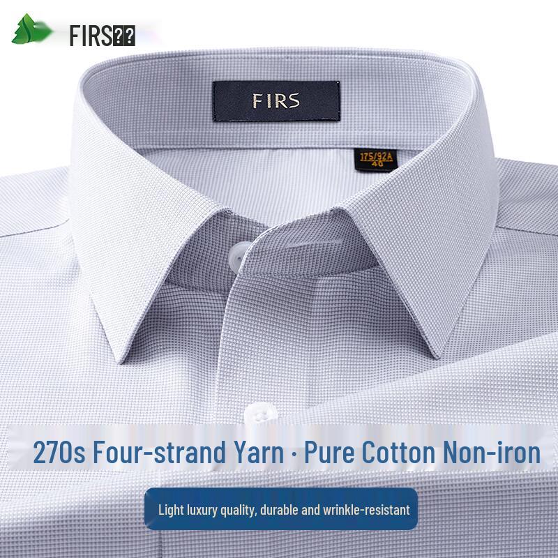 FIRS Men s 270-Count Mercerized Cotton Non-Iron Dress Shirt 41