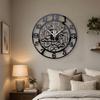 Silent Decorative Timepiece Minimalist Arabic Numbers Clock Acrylic Wall Clock Living Room