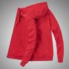 Autumn and Winter Men's Solid Color Cardigan Hooded Plus Velvet Loose Casual Sports Sweater