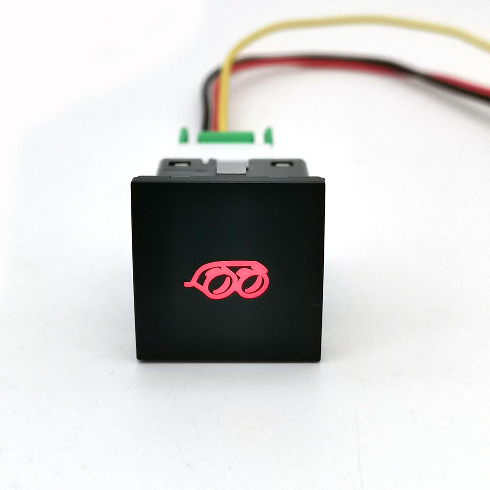 1PC DC12V Car LED DRL Camera Power ON off Fog Light Switch Button with wire For Golf 6 Jetta MK6 Scirocco Touran 2006 - 2012