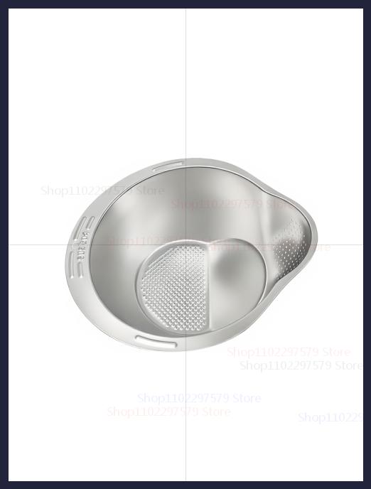 Miska ze stali nierdzewnej do płukania ryżu, cedzak, miska do płukania ryżu, warzyw, owoców, kuchenny durszlak, sito do gotowania i przygotowywania jedzenia