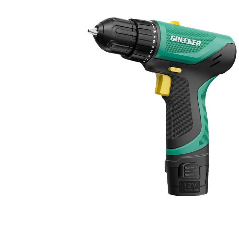 Green Forest Rechargeable Lithium Hand Drill - Multi-Function Electric Screwdriver for Household & Wall Drilling