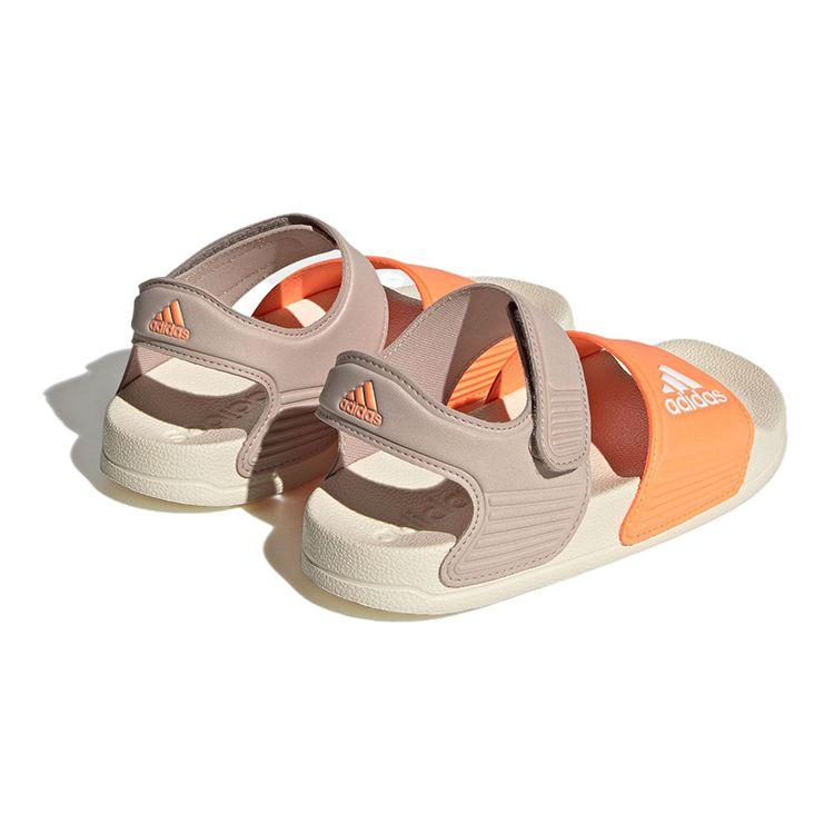 Adidas Adilette Sandals Comfortable Non-Slip Durable Kids Sandals Kids Sandals Gray Orange White H06446