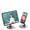 Universal All-Metal Rotating Phone and Tablet Stand with Foldable Design for Desktop Use During Live Streaming