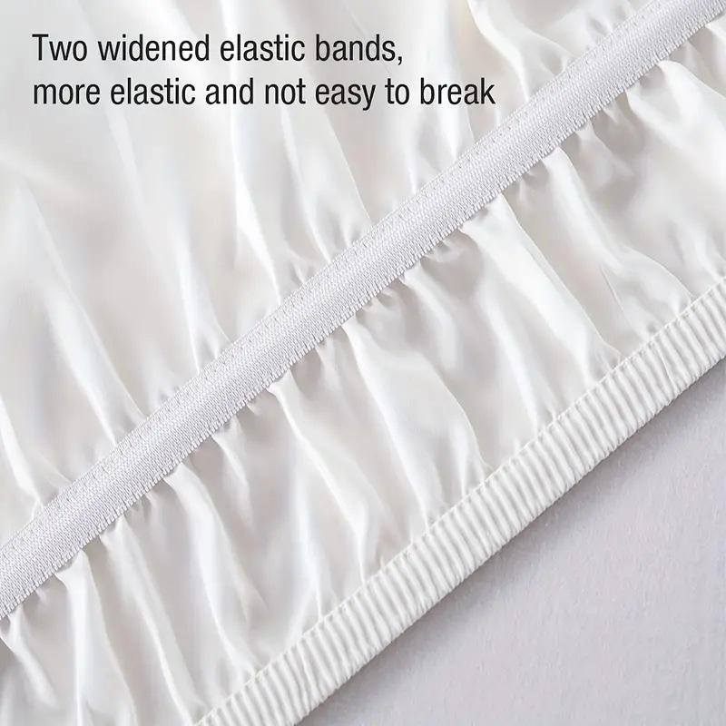 Elastic Solid Color European and American Style Bed Skirt