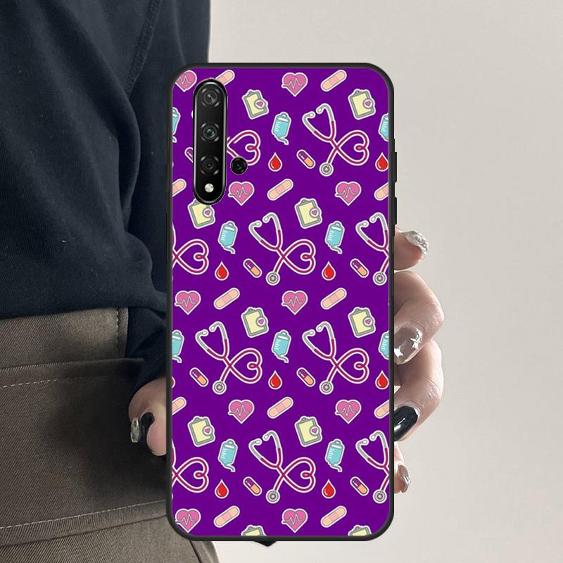 Medical Medicine Nurse Pattern For Huawei Nova 9 10 SE 5T 12s 12i 11i Y91 Y90 Y60 Y70 Y72 Y61 P20 P40 P30 Lite P60 Pro Case