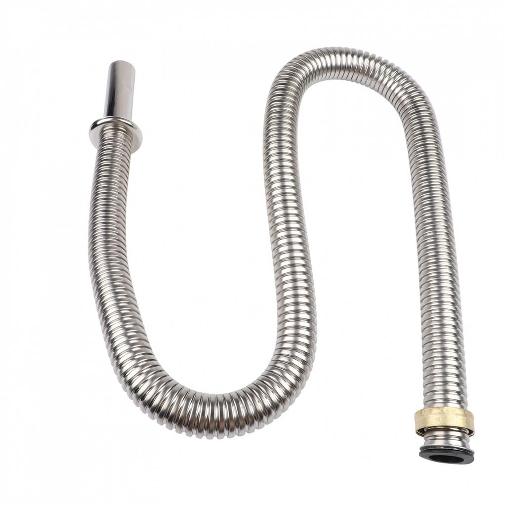 Bathroom Flexible Sink Drain Hose Stainless Steel 120 150 cm Design