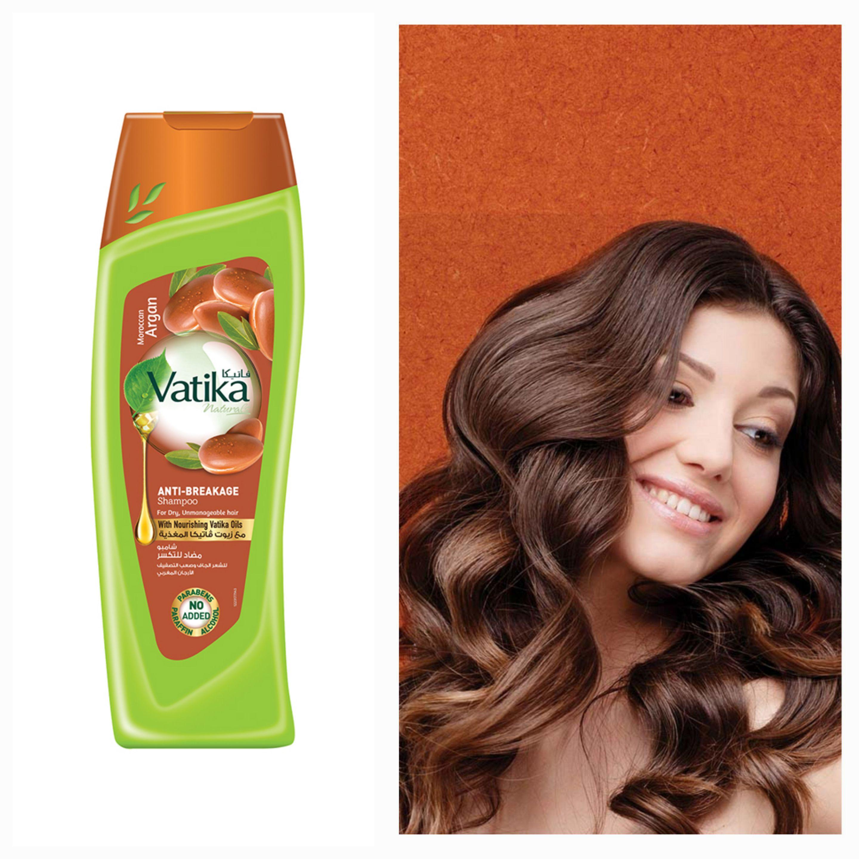 

Шампунь проти ламкості з марокканським арганом Dabur Vatika, Moisture soft для сухого, неслухняного волосся 200 ml + 200 ml + 200 ml