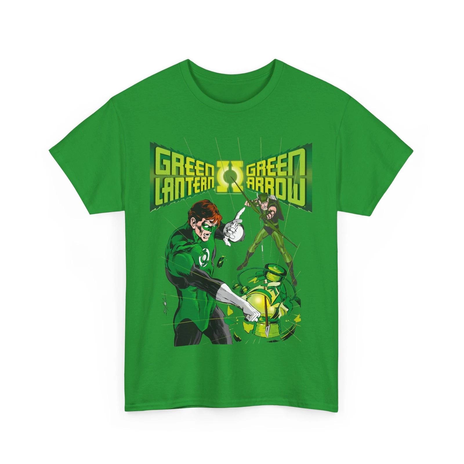 Green Lantern & Green Arrow T-Shirt - Neal Adams Art - 1970s DC Comics M