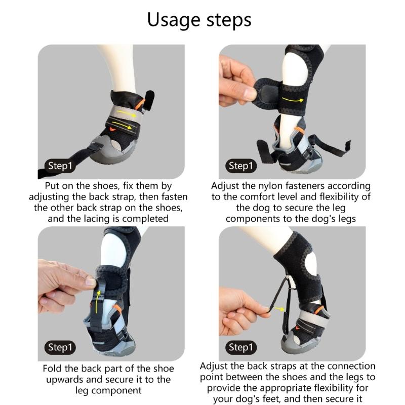 Fashion Dog Shoe Recovery Boot Waterproof Pet Shoe Snow Rain Dog Recovery Boot For Daily Walks