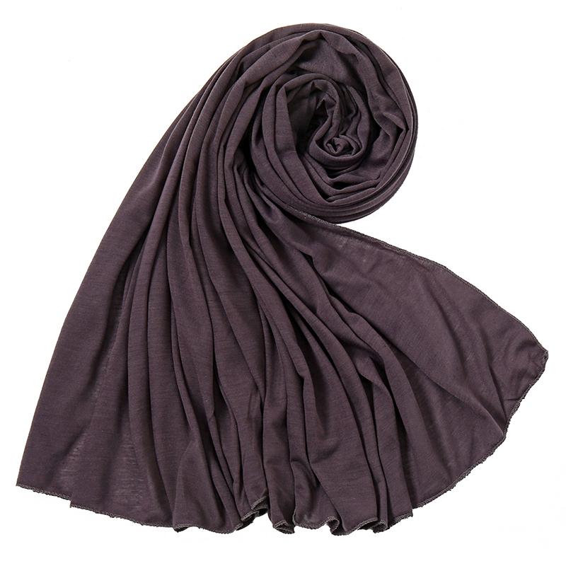 Big Size Polyester Jersey Hijab Scarf Long Muslim Shawl Plain Soft Turban Tie Head Wraps For Women Africa Headband Headscarf