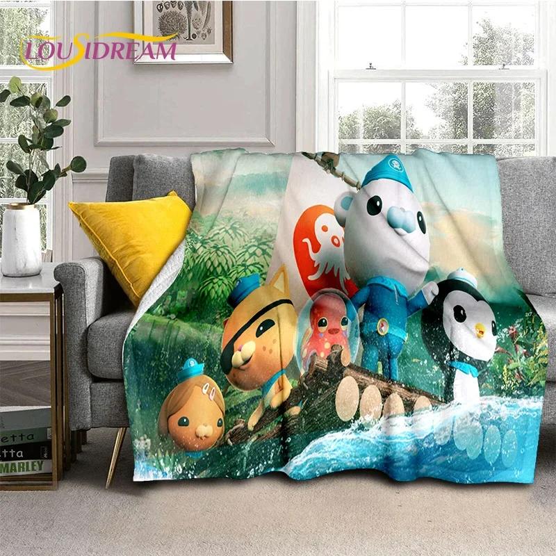 The Octonauts Barnacles Cute Cartoon Soft Blankets,Keep Warm Flannel Throw Blanket for Picnic Beds Sofa Home Bedroom Gifts Kids