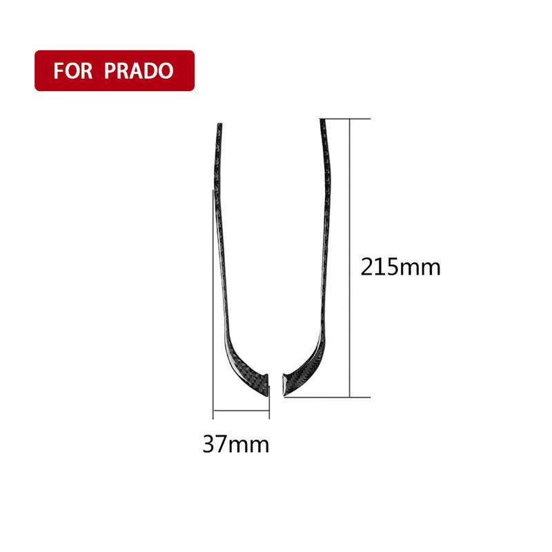 

Подходит для Toyota Land Cruiser Prado 2010-2018 Автомобильные аксессуары Карбоновое волокно Зеркало заднего вида Противоударная полоса Наклейка на автомобиль чёрный