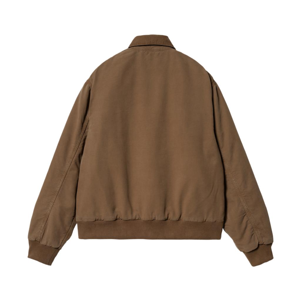 Carhartt WIP FW24 Stanton Jacket Long Sleeve Zipper Jacket Men jackets Khaki I033826-2CU-4J