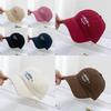 Vintage Japanese Wash Cotton Baseball Cap With Embroidery For Casual Men