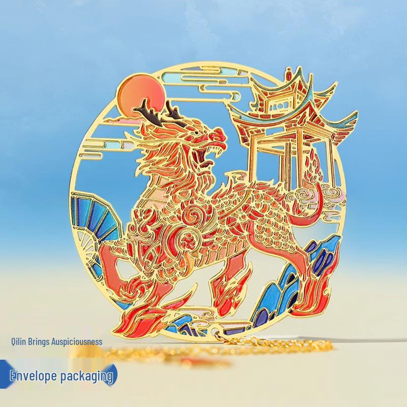 Ancient-Style Dunhuang Panda Metal Bookmark: Cultural Gift for Students, Teachers, and Museum Enthusiasts