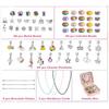 66-Piece DIY Rainbow Unicorn Beaded Bracelet & Necklace Set - Perfect Birthday Gift Box