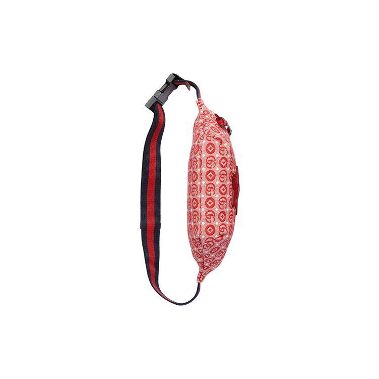 Gucci GG Star Patch Canvas Belt Bag Red Blue Daily Street Style 502095-FABBD-6479