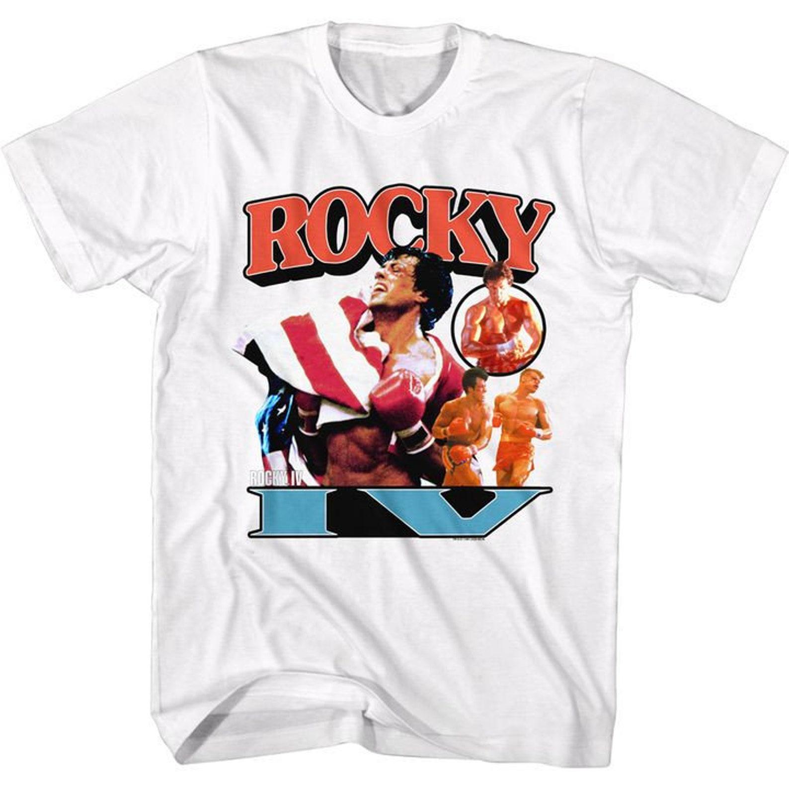 Rocky Now He S Got A Flag White T-Shirt S