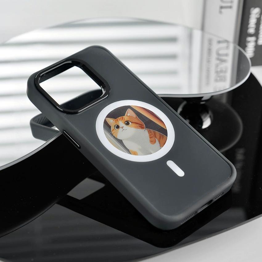 2.53 inches E-ink phone case photos Display Wireless transmission DIY screen for iphone 16/15/14/13 Round Support Magsafe
