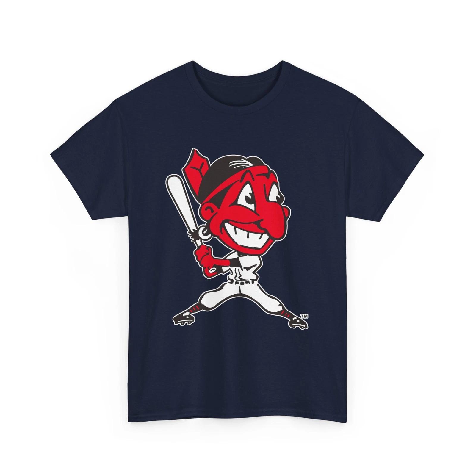 

Cleveland Indians 1946 Chief Wahoo Printed T shirt Classic Baseball Collectible XL