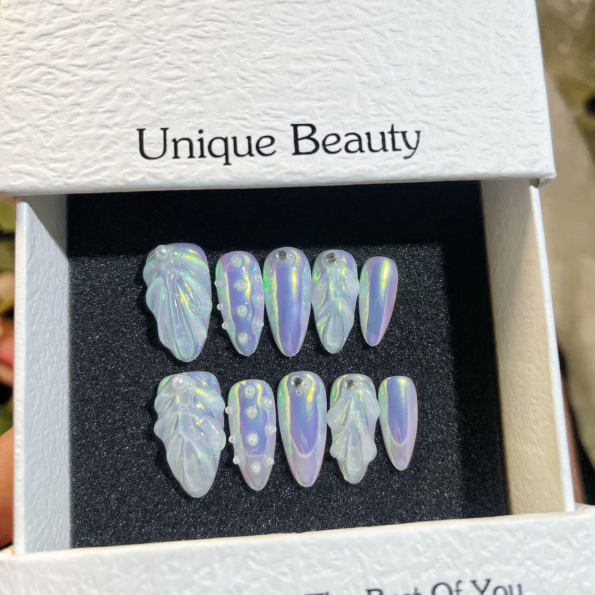 

Наклейки для ногтей ручной работы Русалка : Носимый, Съемный, Модный стиль Handmade Mermaid S