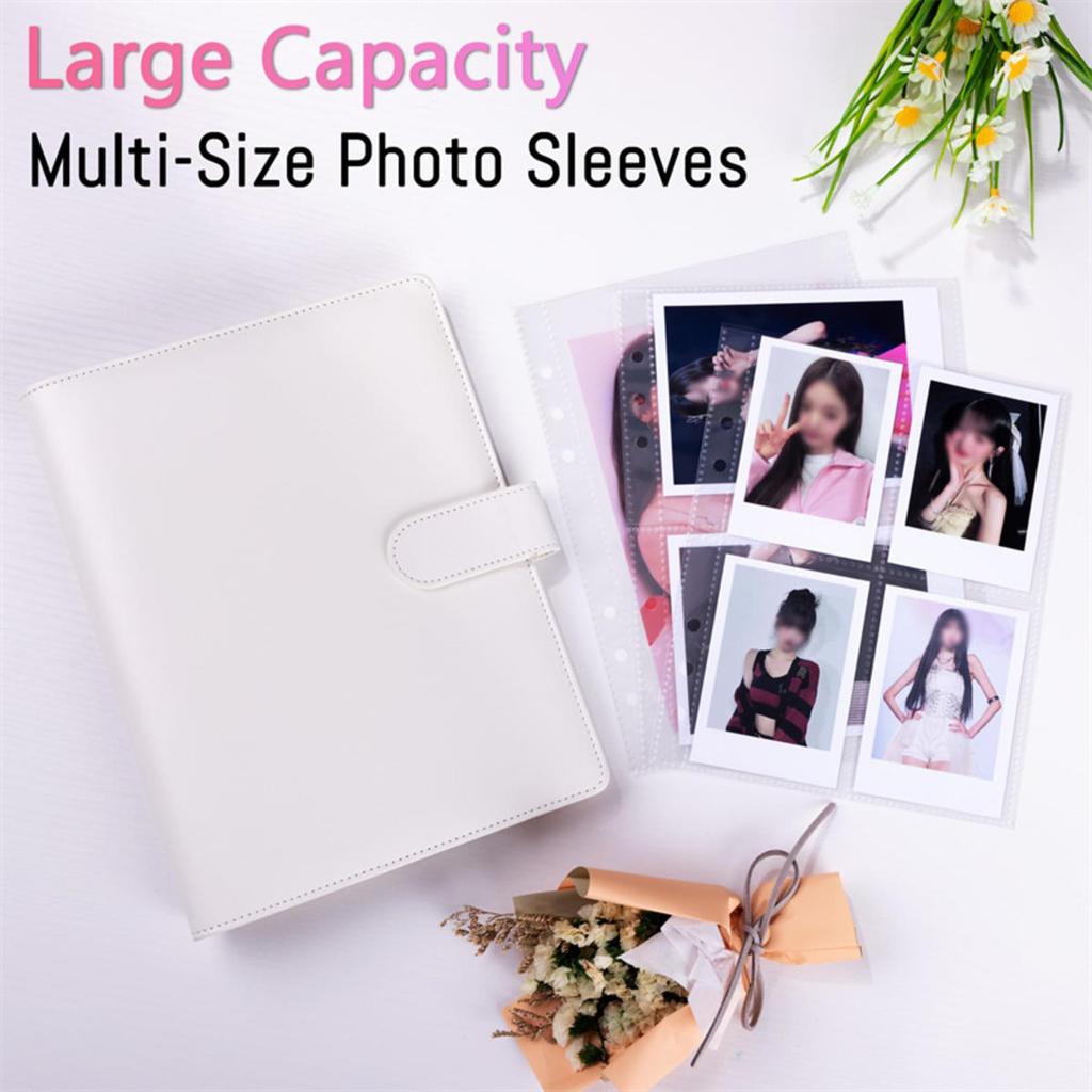 25 sider Fotokort A5-perm Fotoalbum Idolkort Løsblad Samlebok Perm Fotokortholder
