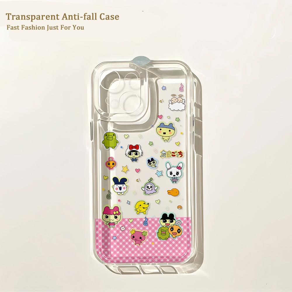 Lovely Tamagotchis Phone Case for IPhone 17 16 16e 15 14 13 12 11 Mini Pro Max X XR XSMax 7 8 Air Plus Transparent Back Cover
