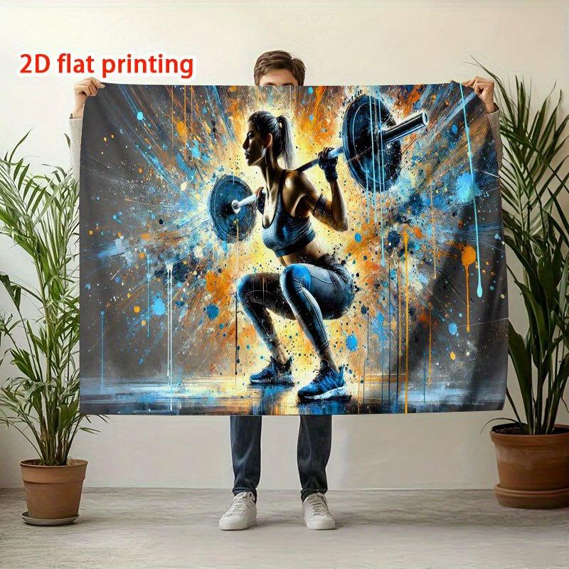 A 2D graphic design with strong dynamics and distinct expressiveness, 1 piece, suitable for home, indoor and outdoor activities