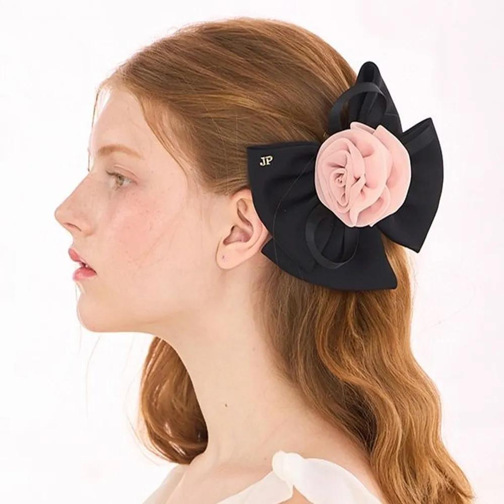 Rose Ribbon Automatic Pin JP-23-328AB pink