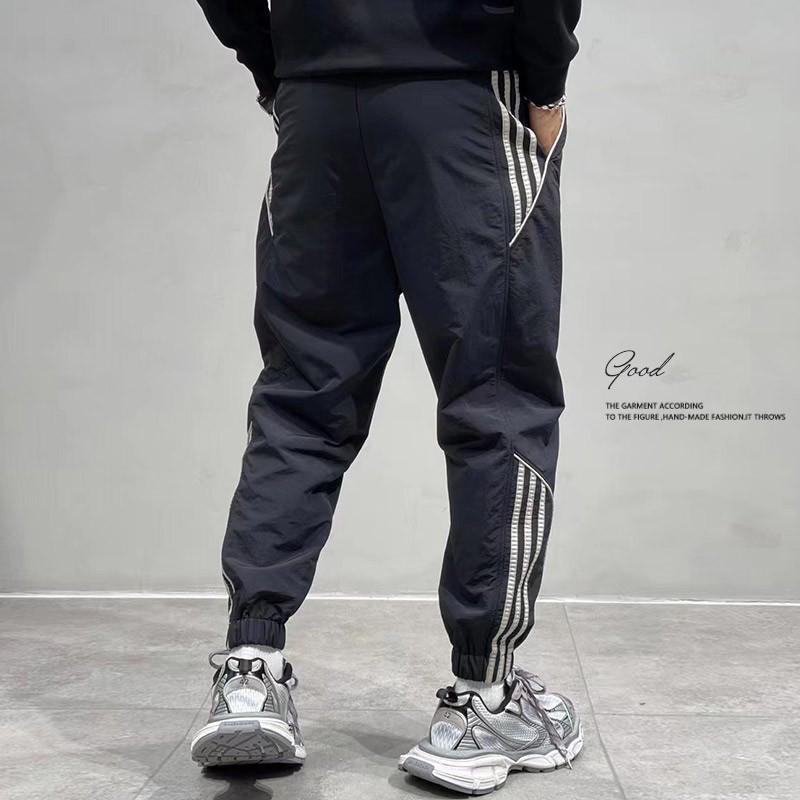 Pantalones Deportivos Largos de Verano para Hombre Color Sólido Holgados Secado Rápido Cordón Talla Grande Casual
