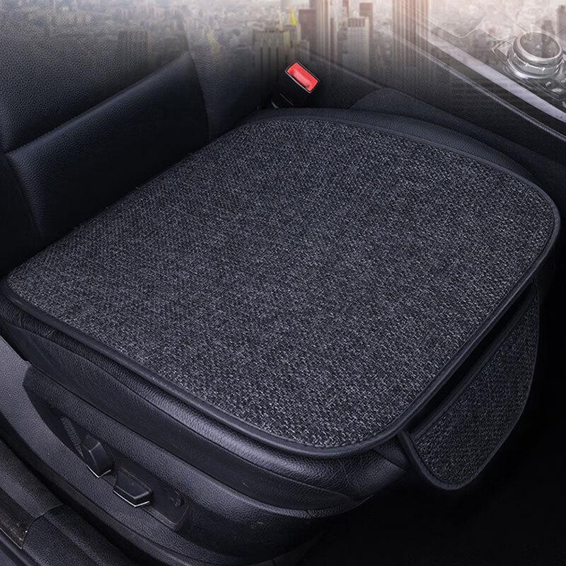 Ganzjahres-Grobleinen Fünfsitzer Auto Sitzbezug Dreiteiliges Set