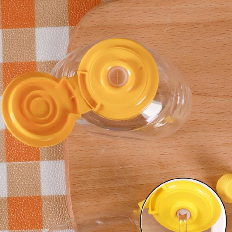 Clear Sauce Jar With Not Spill Lid Plastic Convenient Transparent Condiment Bottle for Everyday Cooking Needs