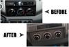 SNZ Toyota Vitz Air Conditioner Dial Switch AC Knob Panel Aluminum Ring Replacement for Toyota Vitz 3 Piece Set