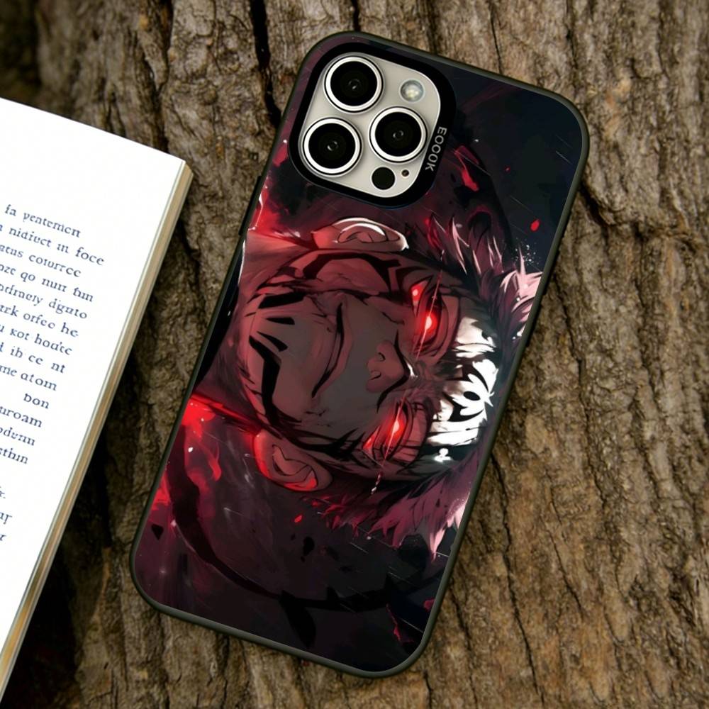 Etui na telefon Sukuna do iPhone 17,16,15,14,13,12,11 Plus,Pro Max,XS,Kolorowe posrebrzane wewnętrzne etui