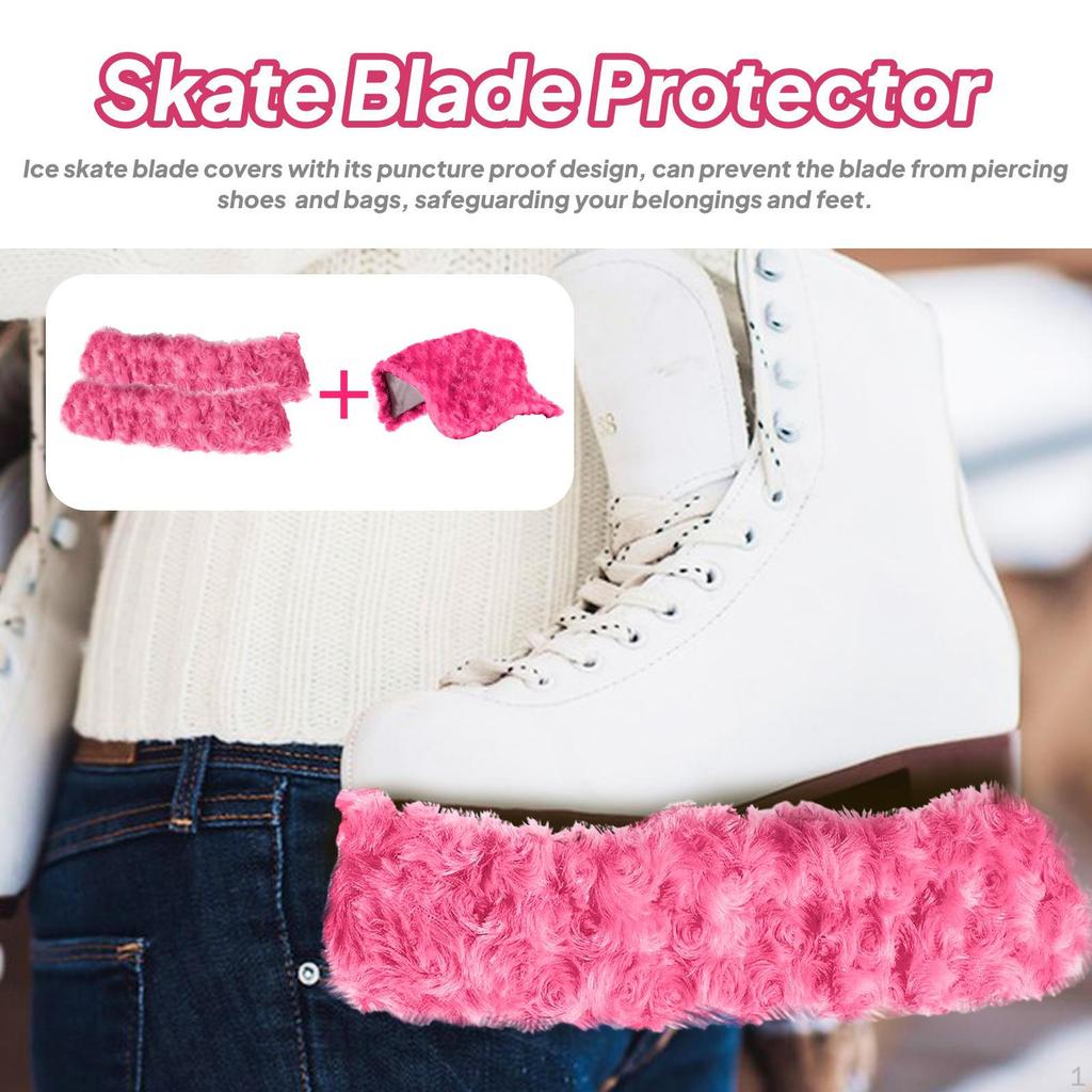 2 Pieces Ice Skate Covers Guards Equipment Portable Skating for Figure Skates Sports