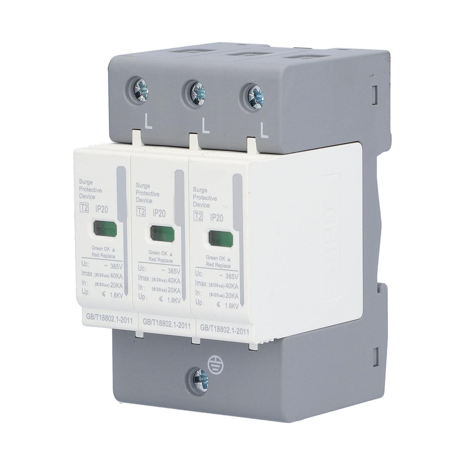 

Пристрій захисту від перенапруги BERM, розрядник, SPD, захист електричного кола, 220 В 380 В 3P40KA